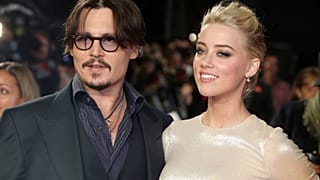 Johnny Depp és Amber Heard a Rumnapló című közös filmjük 2011-es bemutatóján. 