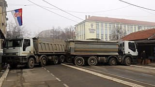 Blokád Koszovó északi részén