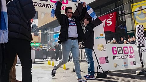 Celebración de esta despedida a lo peor del año en TImes Square