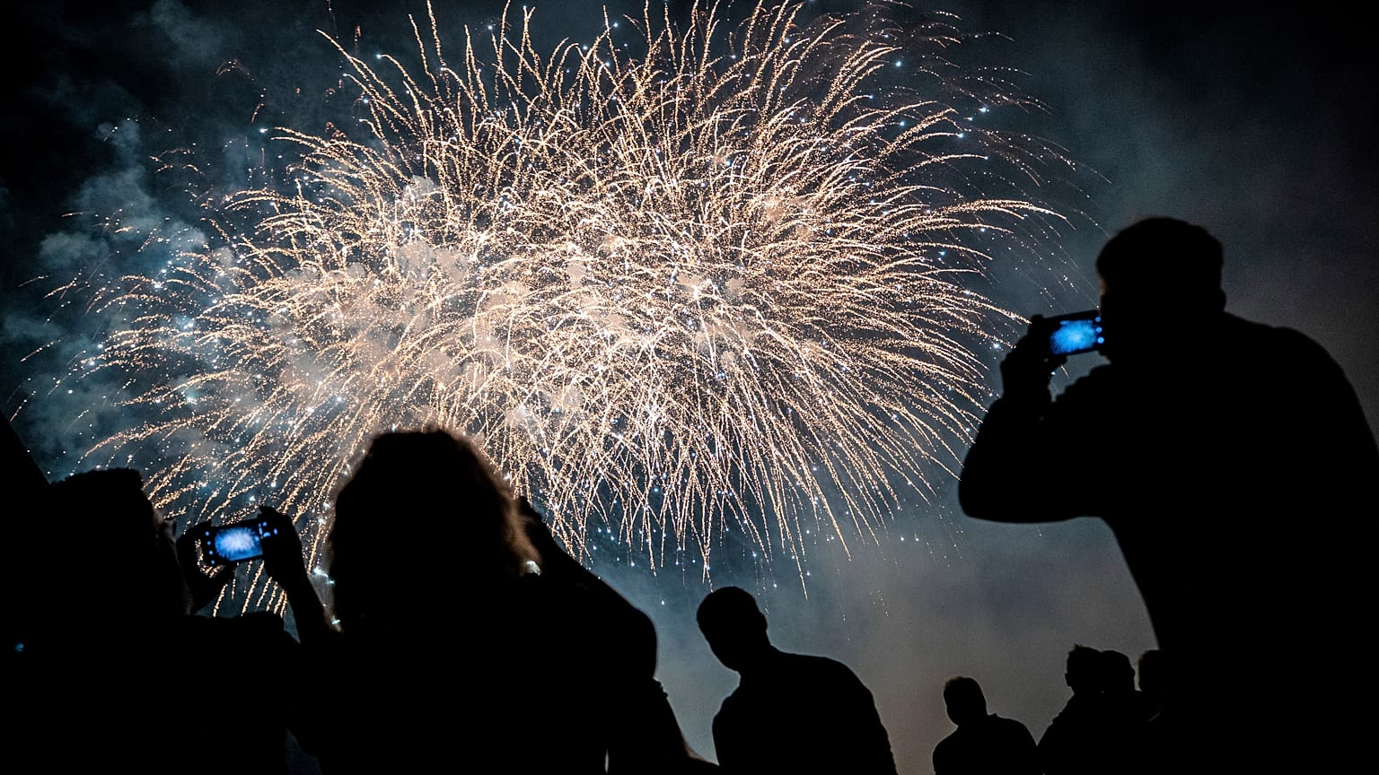 Feuerwerksdemonstration in Ostfildern 2022