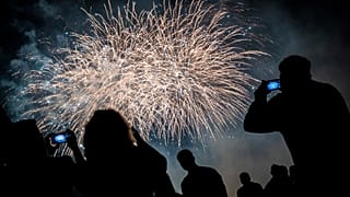 Feuerwerksdemonstration in Ostfildern 2022
