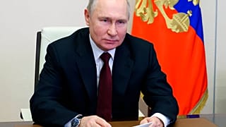 Vladímir Putin durante la videoconferencia