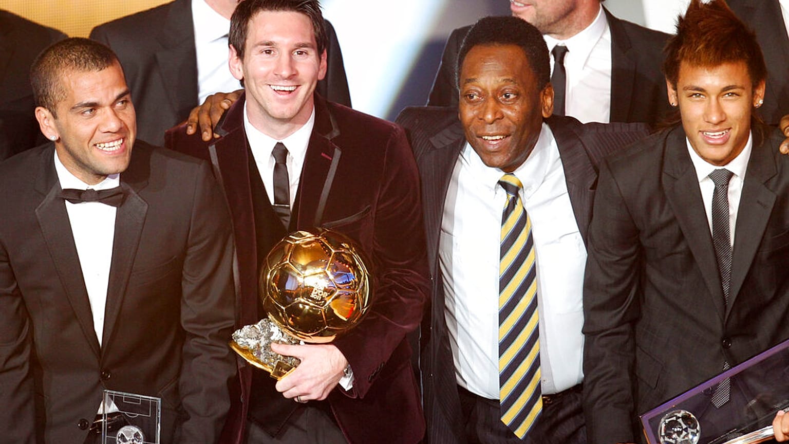 Le roi Pelé entouré de quelques-uns de ses héritiers - Zurich (Suisse), le 09/01/2012