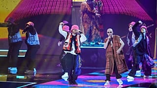 Kalush Orchestra performing at the MTV awards in Germany