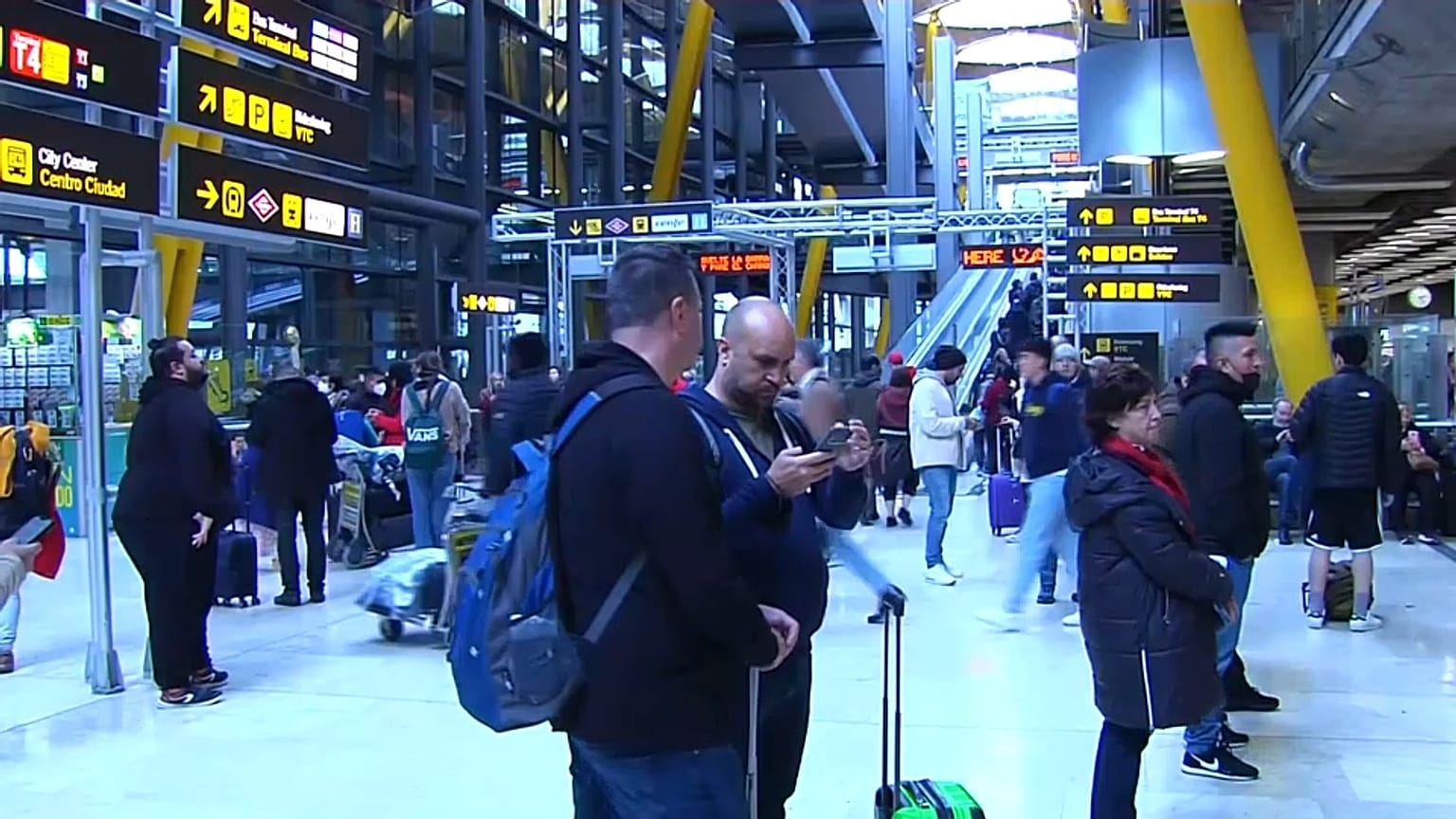 El aeropuerto de Madrid