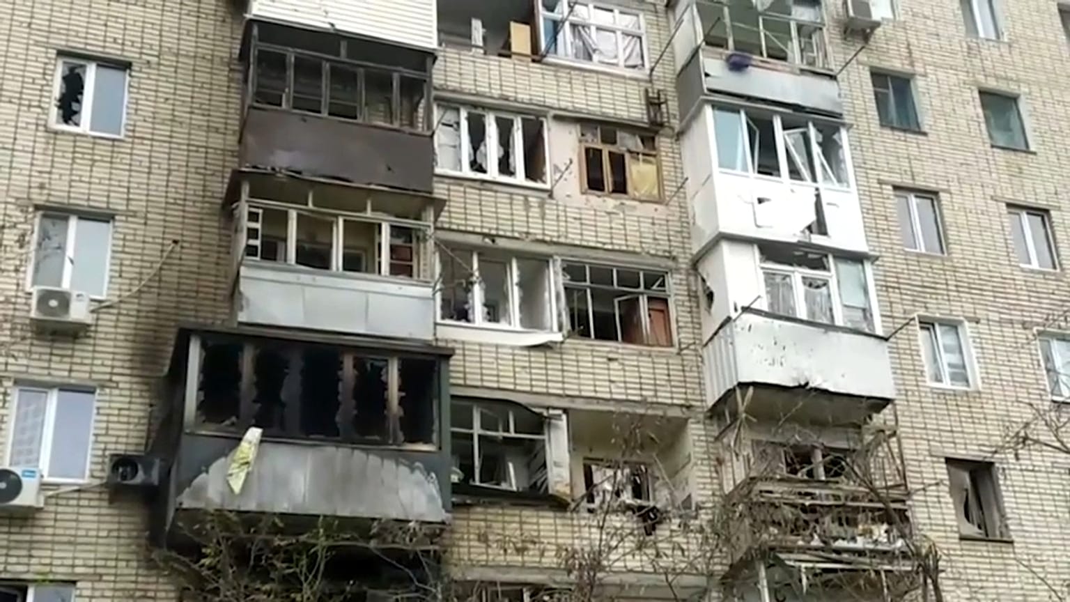 Residential buildings in Korabel. 
