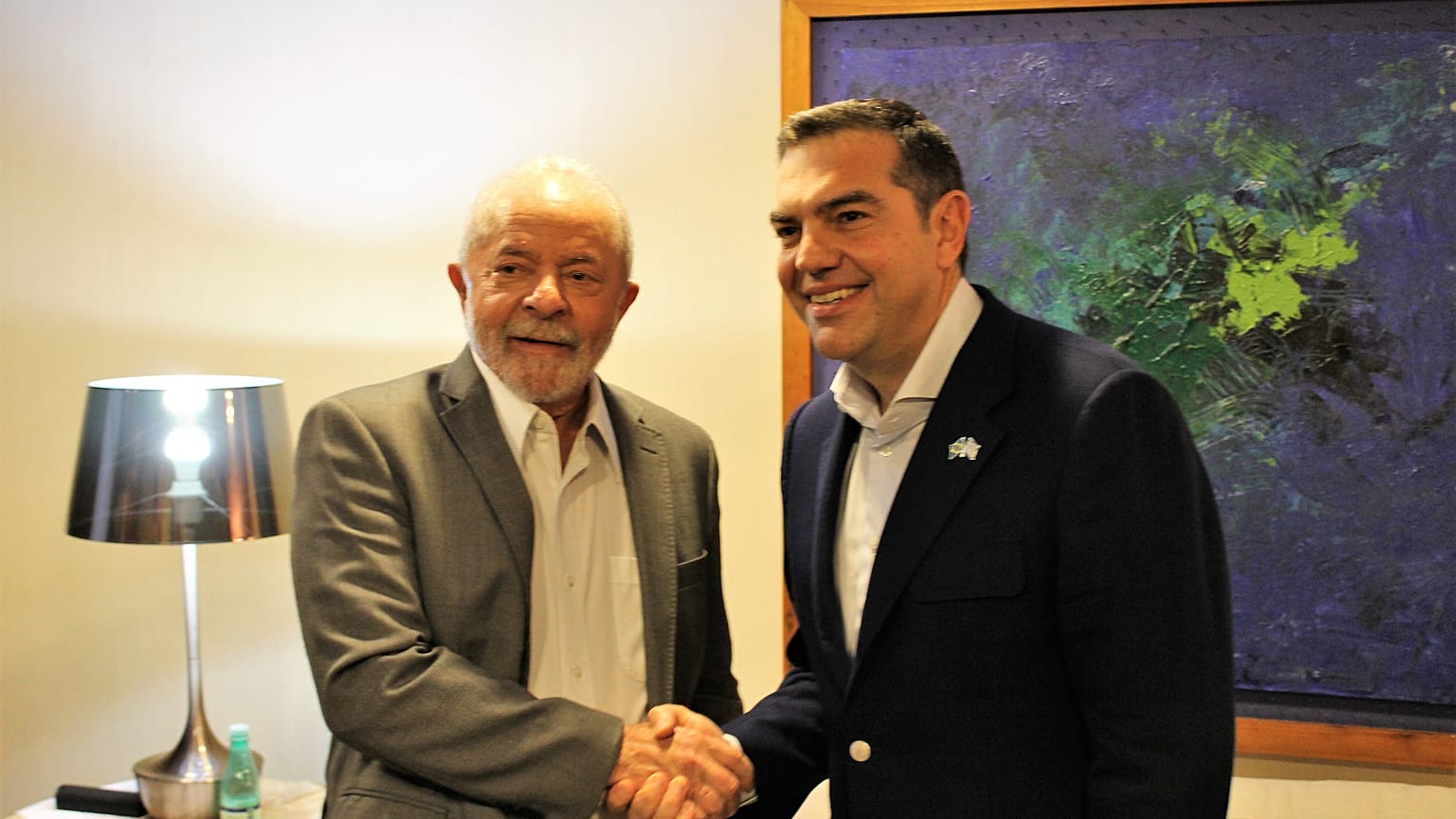 Λούλα ντα Σιλβα και Αλέξης Τσίπρας
