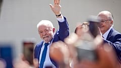 Luiz Inacio Lula da Silva kurz vor seiner Vereidigung in  in Brasilia