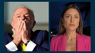 A g. : le président brésilien Lula - A dr. Anelise Borges, journaliste d'euronews, au Brésil, le 01/01/2023