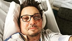 Jeremy Renner post selfie on Instagram from hospital bed  