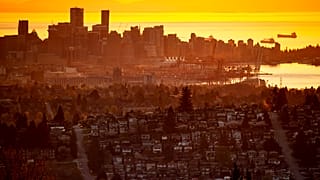 Vancouver'de gün batımı