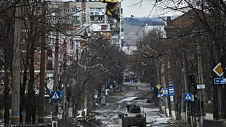 Bahmut egyik utcája