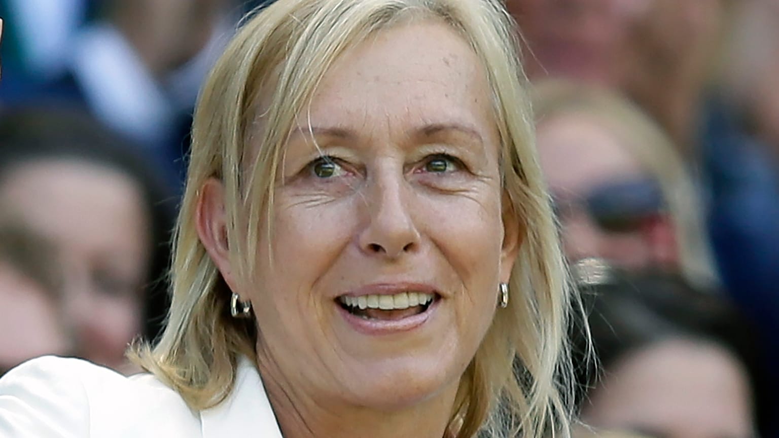Martina Navratilova in der Royal Box in  (4. Juli 2015)