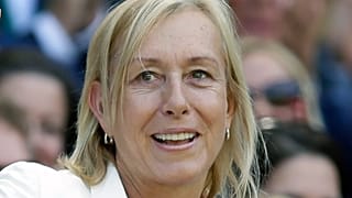 Martina Navratilova in der Royal Box in (4. Juli 2015)