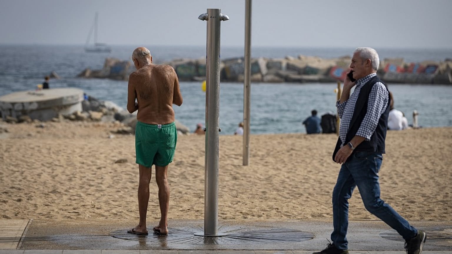 Praia de Barceloneta, em outubro do ano passado
