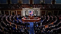 Az amerikai Kongresszusban Volodimir Zelenszkij ukrán elnök tart beszédet