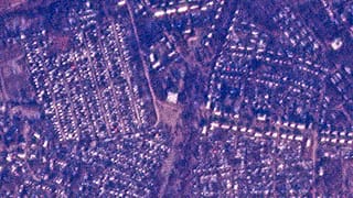 Satellitenfoto einer Berufsschule in der von Russland besetzten Stadt Makiwka am 20. Dezember 2022