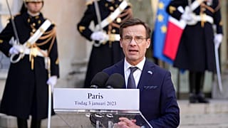 İsveç Başbakanı Ulf Kristersson, Fransa'nın başkenti Paris'e resmi ziyaret gerçekleştirdi