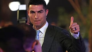 رونالدو لدى وصوله إلى نادي النصر السعودي