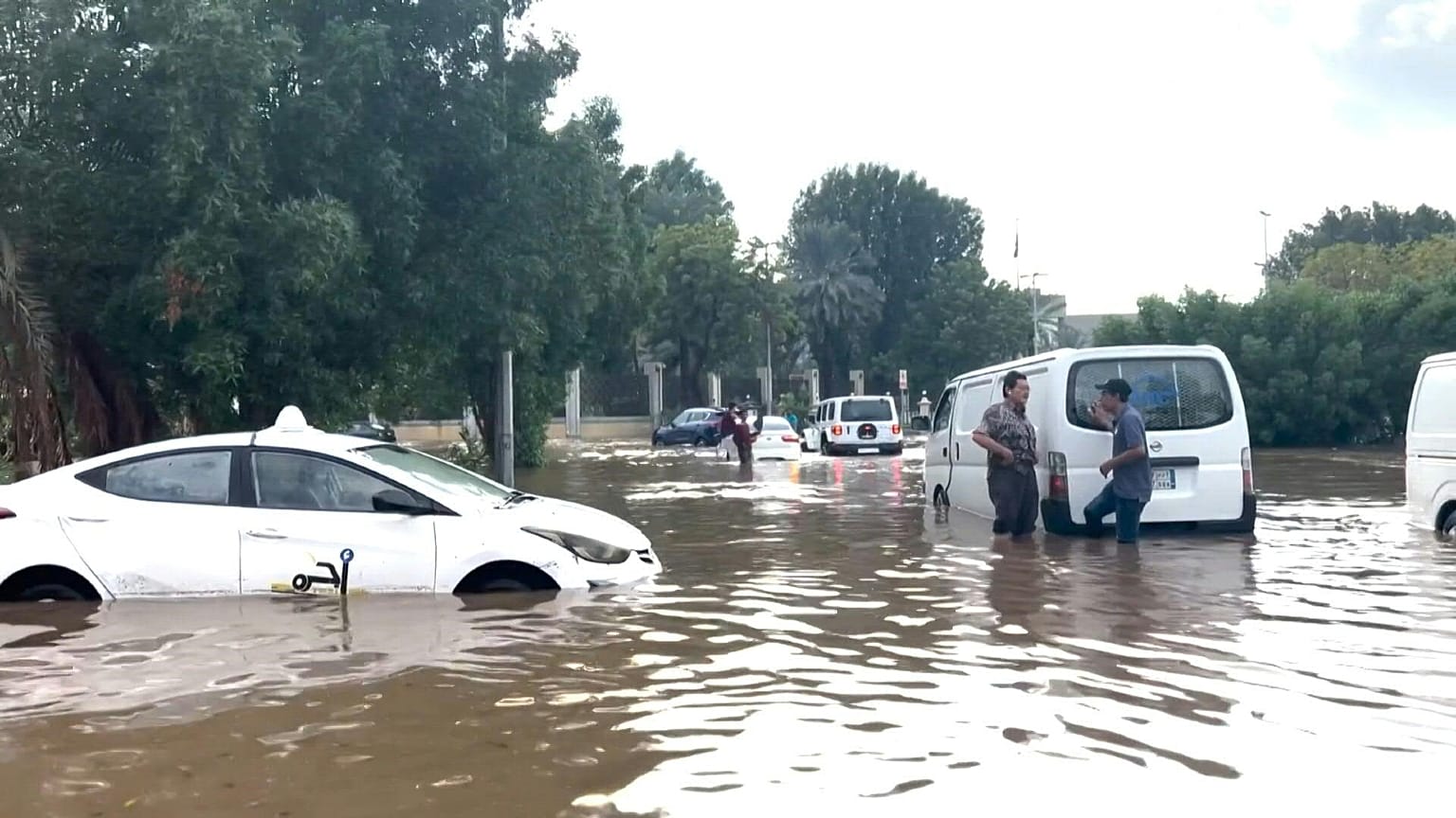صورة أرشيفية لآثار الفيضانات في السعودية