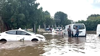 صورة أرشيفية لآثار الفيضانات في السعودية