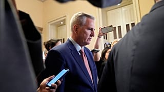House Republican Leader Kevin McCarthy of Calif., is followed by reporters as he heads to the House Floor on Capitol Hill in Washington, Tuesday, Jan. 3, 2023.