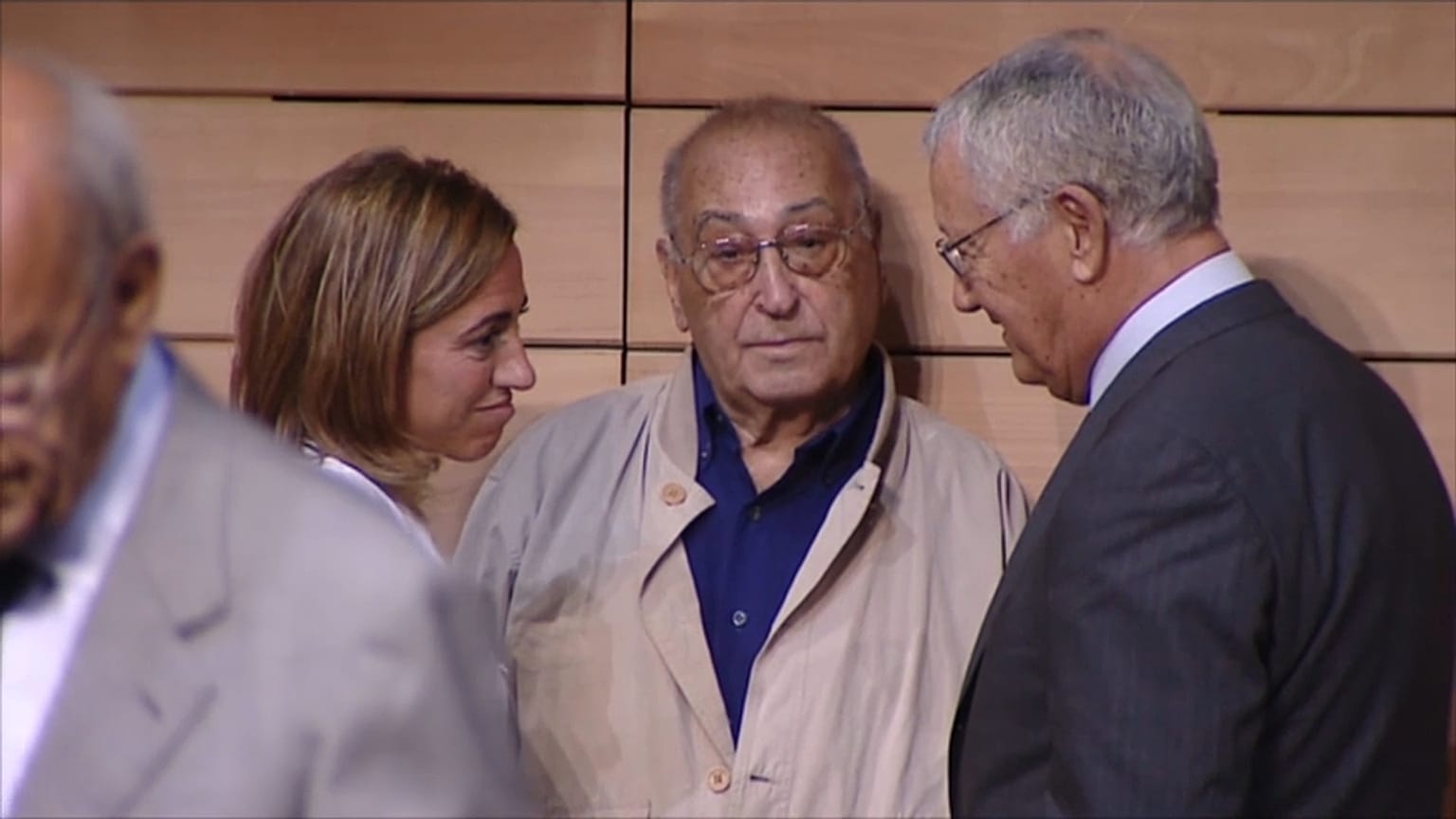 Nicolás Redondo (en el centro de la imagen), líder histórico de la UGT. 