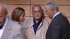 Nicolás Redondo (en el centro de la imagen), líder histórico de la UGT. 