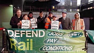 Des cheminots britanniques en grève