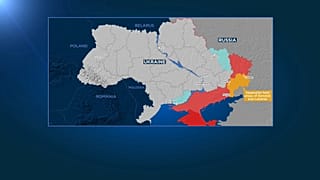 Карта боевых действий по данным ISW