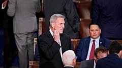 L'élu républicain Kevin McCarthy au siège du Congrès, à Washington, le 04/01/2023