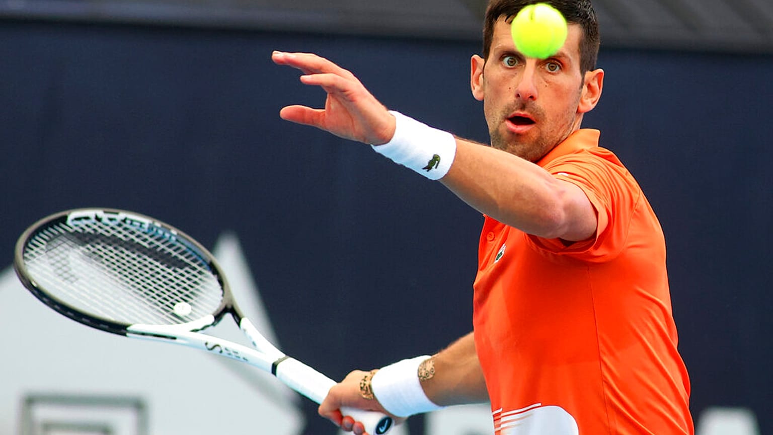 Le joueur serbe Novak Djokovic n'est pas vacciné contre le Covid-19