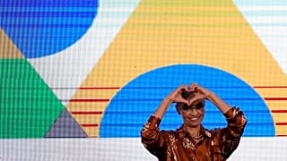 Marina Silva na tomada de posse como ministra do Meio Ambiente e da Mudança do Clima do Brasil