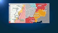 Карта боевых действий по данным ISW
