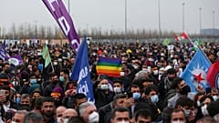 Συγκέντρωση υποστηρικτών του φιλοκουρδικού κόμματος στην Τουρκία