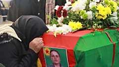 تشييع جنازة الكردية أمينة كارا في السليمانية في إقليم كردستان العراق
