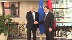  وزير الخارجية المغربي ناصر بوريطة والممثل الأعلى للسياسة الخارجية للاتحاد الأوروبي جوزيب بوريل