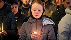 Церемония прощания с поигбшим украинским добровольцем в Киеве, 30.12.2022