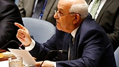 Der palästinensische UN-Botschafter Riyad Mansour bei einer Debatte im UN-Sicherheitsrat