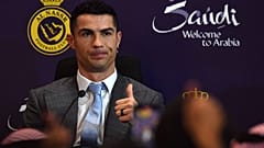 اللاعب الدولي البرتغالي كريستيانو رونالدو في السعودية.