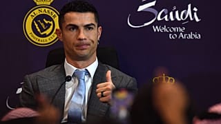 اللاعب الدولي البرتغالي كريستيانو رونالدو في السعودية.