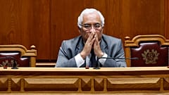 António Costa durante a discussão da moção de censura da IL ao governo, esta quinta-feira