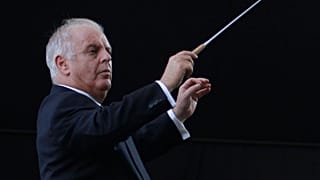 Le chef d'orchestre israélien-argentin lors d'un concert à Buenos Aires (Argentine) - 21.08.2010