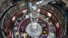 A máquina Tokamak do ITER registada em setembro de 2021