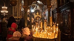 Служба в рождественский сочельник, Свято-Владимирский кафедральный собор, Киев, 6 января 2023 года. 
