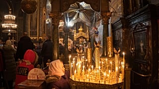 Служба в рождественский сочельник, Свято-Владимирский кафедральный собор, Киев, 6 января 2023 года.