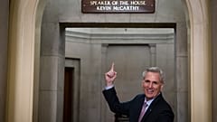 Kevin McCarthy vor seinem neuen Büro in Washington