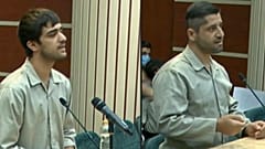 Мохаммад Мехди Кареми и Сейед Мохаммад Хоссейни на заседании суда исламской республики, 5 декабря 2022 года.