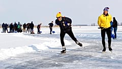 Elfstedentocht, or 11 Cities Tour being held