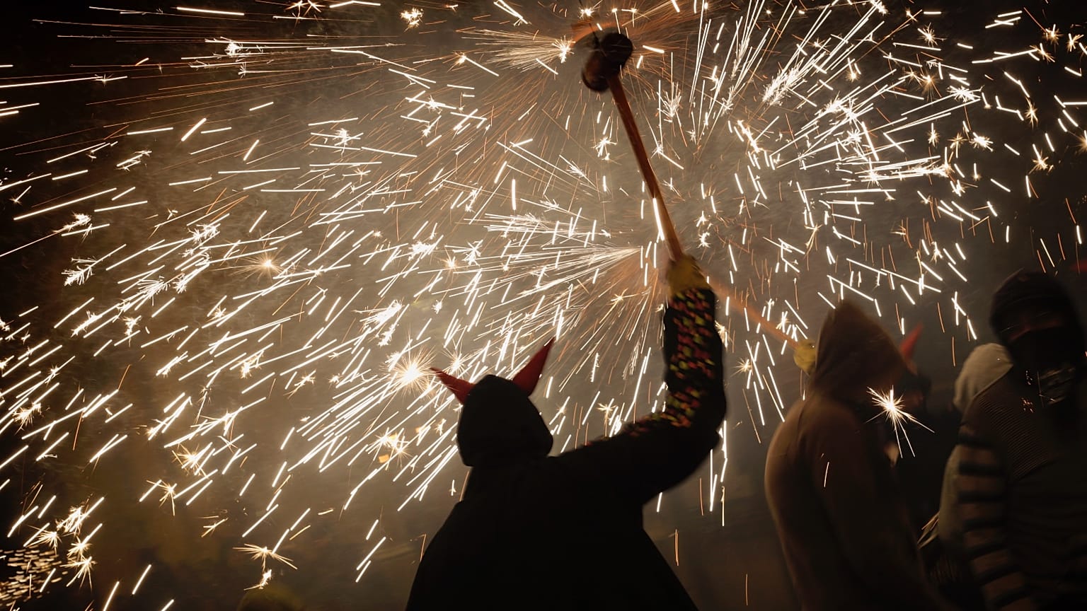 Correfoc fesztivál Barcelonában (illusztráció)
